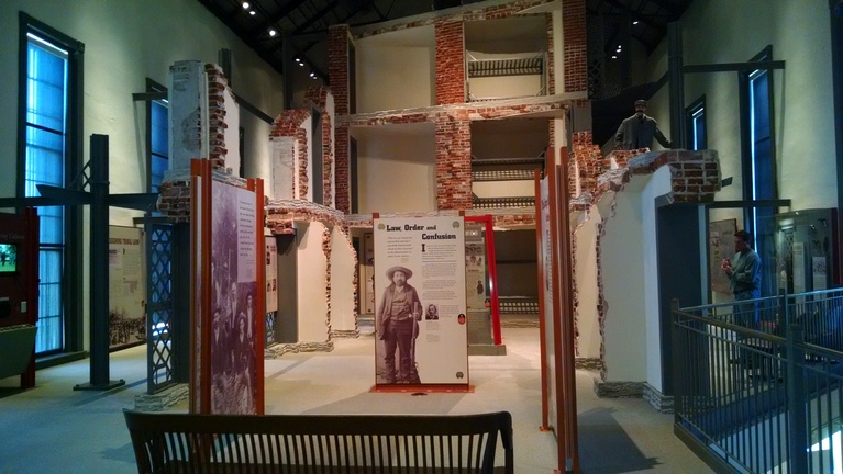 Exhibits in the Restored Jail at Fort Smith