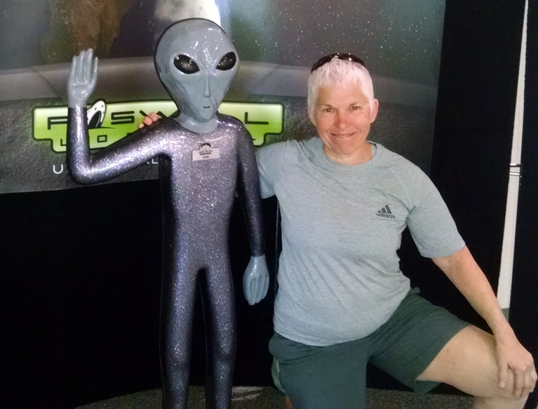 Bob & Deb at the UFO Museum in Roswell