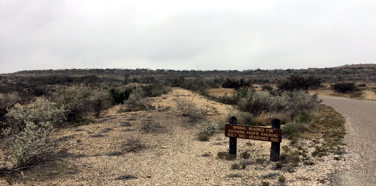 Original Roadbed of the Southern Pacific