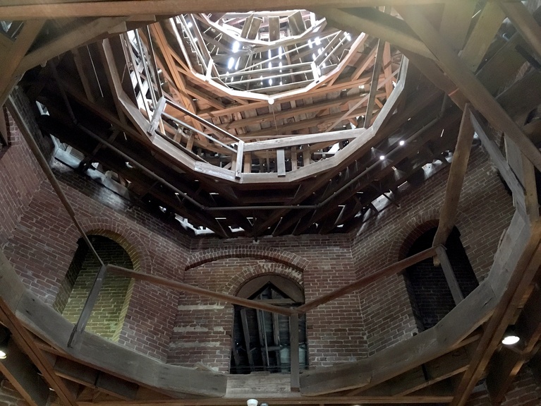 Looking Up Into Unfinished Cupola at Logwood