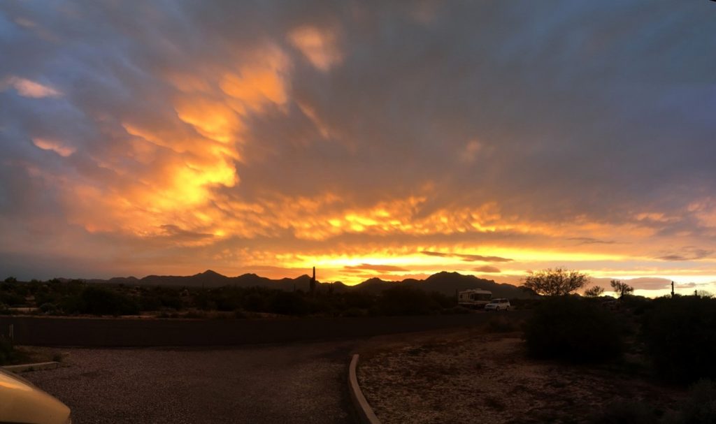 Beautiful Sunset at McDowell Mountain