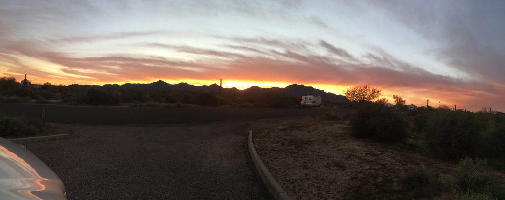 Christmas Day Sunset at McDowell Mountain