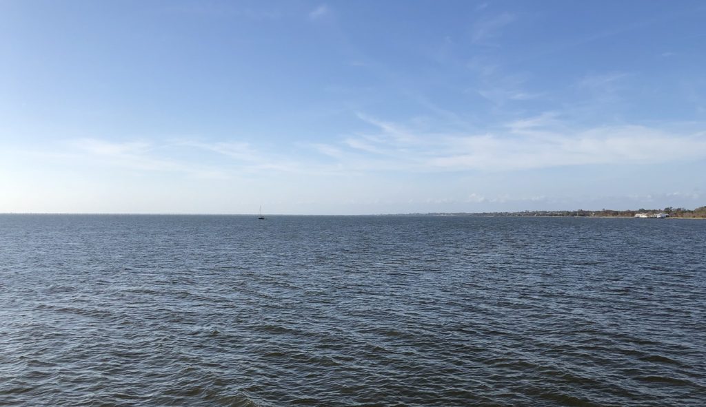 Lake Pontchartrain Looking South to New Orleans